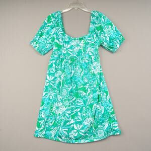 Lilly Pulitzer Delaney Animal Print Short Sleeve Fit & Flare Dress Size 8